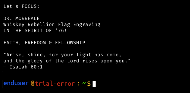 Command Line Interface Focus