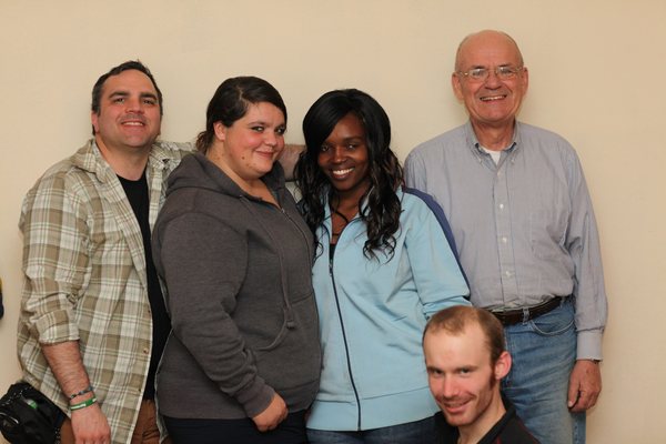 The team in the evening